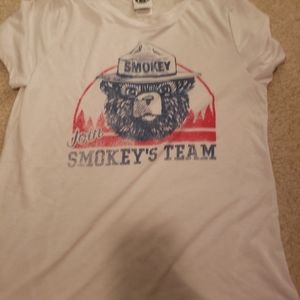 Smokey the bear t shirt size large womens